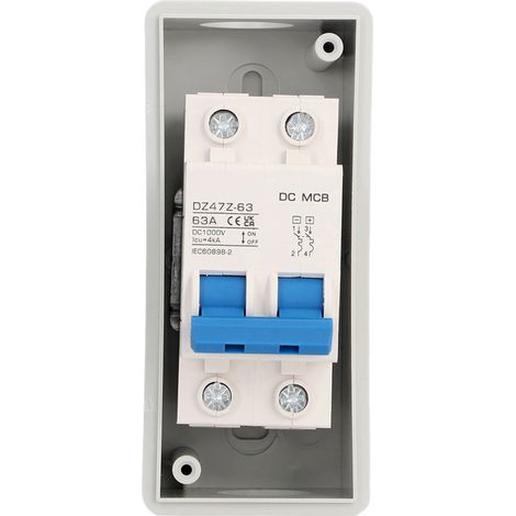 DC 63A 1000V IP65 wasserdichter Leistungsschalter, Trennschalter für Photovoltaik-Solarmodule, Stromkreisschutz, wetterfestes Gehäuse für die Außeninstallation. (1/5)