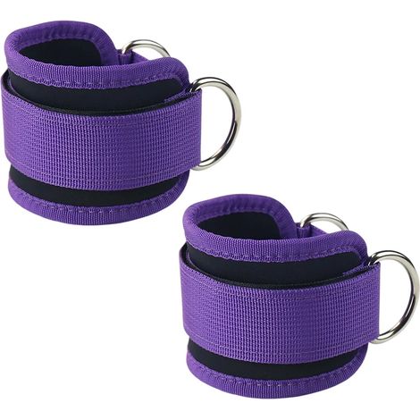 Sangles de cheville réglables pour machines à câbles, avec manchette pour exercices de kickback en salle de sport, renforcement des fessiers, extensions de jambes et travail du bas du corps (1/5)