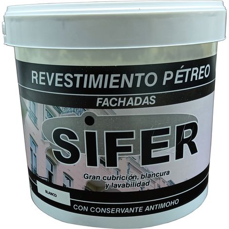 Sifer glatte mattweiße Anti-Schimmel-Steinfassadenfarbe 5 kg