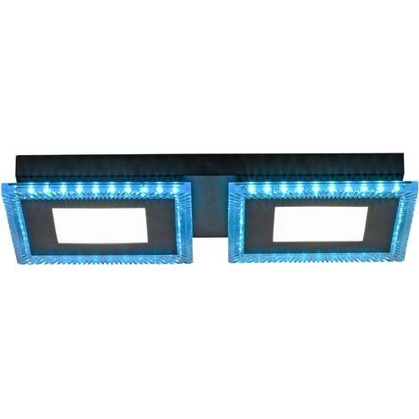 Deckenlampe Deckenleuchte Wohnzimmerlampe dimmbar Fernbedienung RGB LED L 44 cm (1/5)