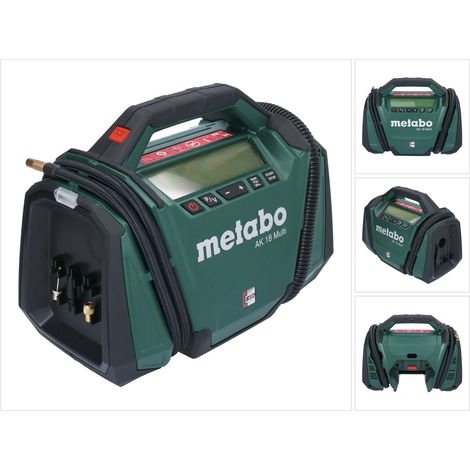 Metabo AK 18 Compresor multibatería 18 V 11 bar Solo ( 600794850 ) - sin batería, sin cargador
