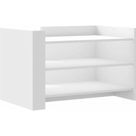 Maison Exclusive - Couchtisch Weiß 80x50x50 cm Holzwerkstoff