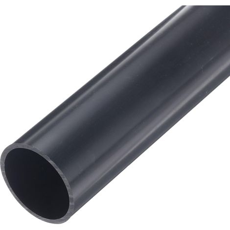 1 1/2 Pouce Tube Rigide en PVC Tuyau Rond Quincaillerie Tuyauterie 34,2mm ID 38mm OD 9" Longueur Gris Foncé Haute Résistance pour Tuyau d'Eau, Loisirs Créatifs, Gaine de Câble (1/5)