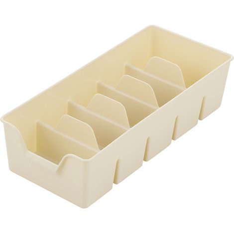 ORGANIZADOR DE PLÁSTICO L 30X14X7.5CM CREMA - BEN