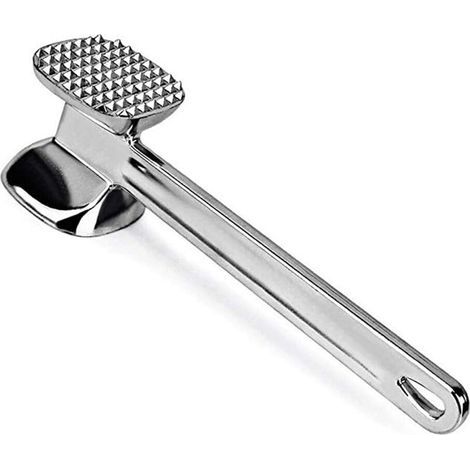 Marteau Attendrisseur De Viande – Batteur Double Face, Marteau Robuste Conception De Poignée Confortable avec Structure en Robuste, Préparation De Steak De Bœuf Et De Poisson (1/5)
