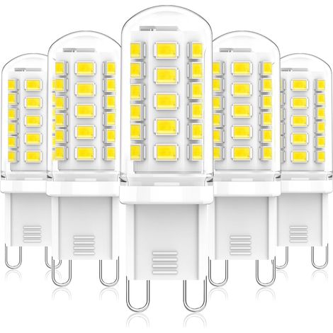 G9 LED-Lampe – 5er-Pack – 3 W, nicht dimmbar – Kaltweiß (6000 K) – 500 lm – Für Kronleuchter und Deckenleuchten (1/5)