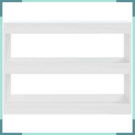 811736 Bibliothèque/Séparateur de pièce Blanc 100x30x72 cm (1/5)