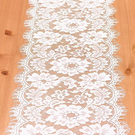 Linge de table Nappe table dentelle blanche 28 non tissé (1/3)