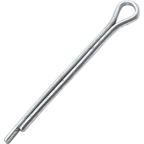 Lot de 100 Goupilles fendues Ø1x16mm - goupille épingle/d'attelage -dureté 4.8 - en acier zingué (1/5)