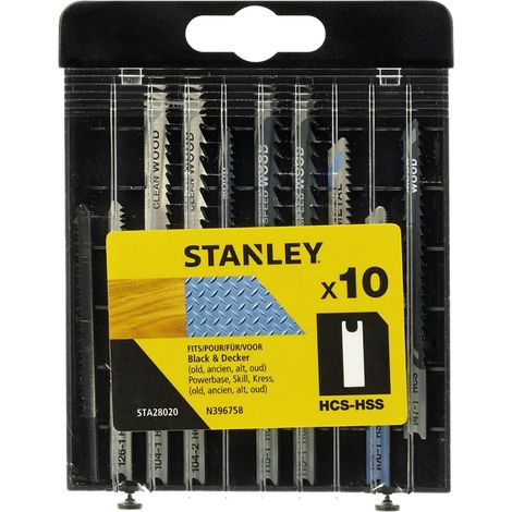 LAMA PER SEGHETTO ALTERNATIVO SET MISTO HCS (5 pz) + HSS (5 pz) - cassetta  - STANLEY