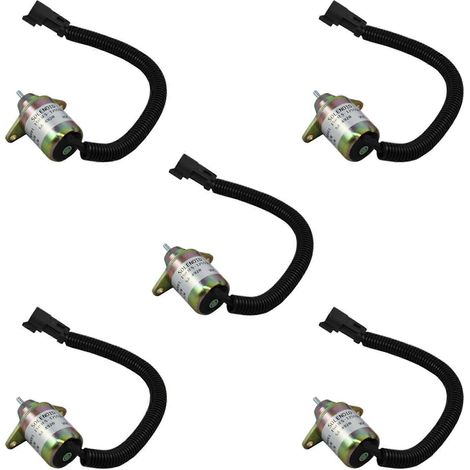 Électrovanne d'arrêt 5X pour moteur Yanmar, remplace Thermo King 41-6383 (1/5)