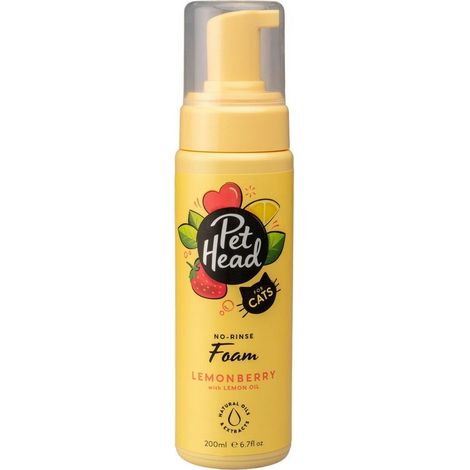 Spray mousse Felin’ Good, shampoing sans rinçage LEMON BERRY 200 ml - PET HEAD Désignation : Spray mousse Felin&039 Good. shampoing sans rinçage LEMON BERRY - PET HEAD Capacité : 200 ml Company of An