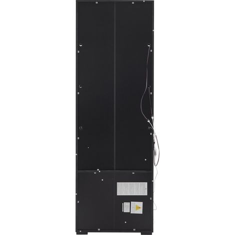 Vitrine en verre de haute qualité, vitrine avec éclairage LED. Vitrine verticale dotée de 3 tiroirs. Dimensions : 60×35×180 cm.