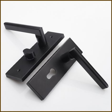 Door Handle Lever, Euro Lever Lock, Cylinder,  Copper Keys, Zinc Alloy (1/4)
