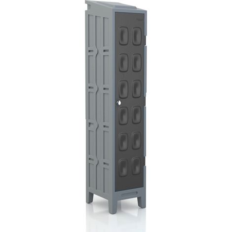 PROVOST - Armoire vestiaire en PEHD noir - Industrie propre