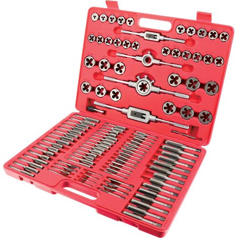 Coffret tarauds et filières 110 pièces HSS