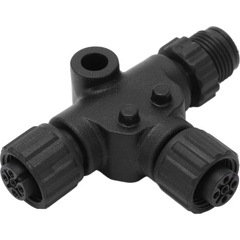 Connecteur T NMEA 2000 3 Ports 5 Broches M12 Étanche IP67 pour Réseaux Garmin (1/5)