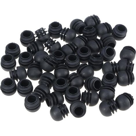 50 Embouts Ronds en Plastique PP pour Pieds de Meubles, Protection Les Rayures, Faciles à Porter, Adaptés aux Pieds de Bancs et Équipements de Fitness (1/5)