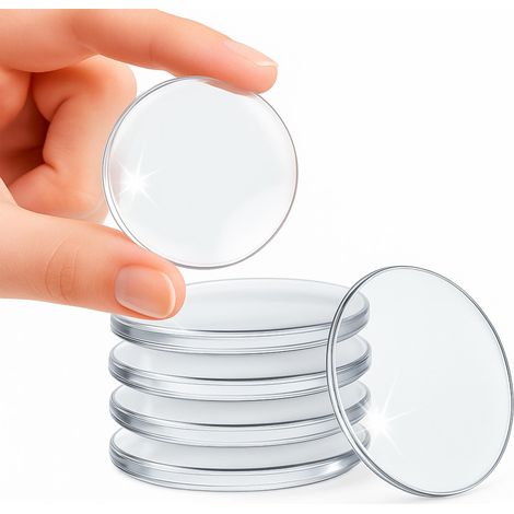 6x Türpuffer Türstopper selbstklebend Transparent 50mm Gummi-Anschlag-Puffer (1/4)
