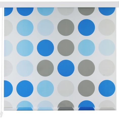 Store roulant de douche Rideau de douche 80x240 cm Cercle BXZ3293 (1/5)