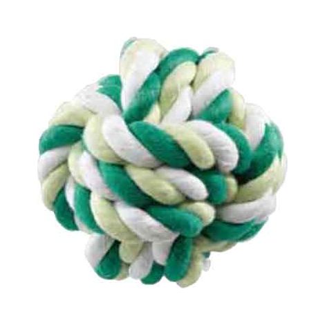 JUGUETE PARA PERROS "PELOTA TRENZADA" Ø 8 cm