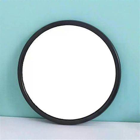 Petit miroir rond, texture mate, outil de soin de la peau, miroir cosmétique portable, antidérapant et anti-transpiration. (1/4)