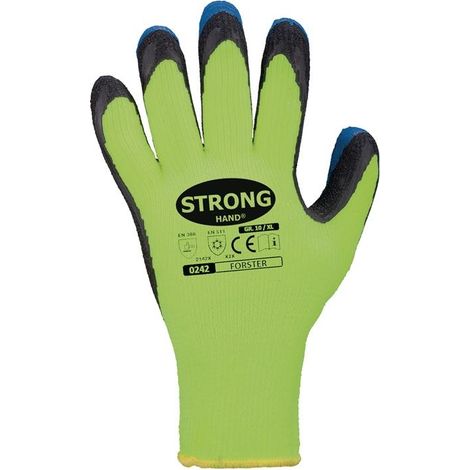 STRONGHAND gants de protection contre le froid Forster taille 9 jaune fluo/bleu 12 paires ( 4000371125 ) (1/4)