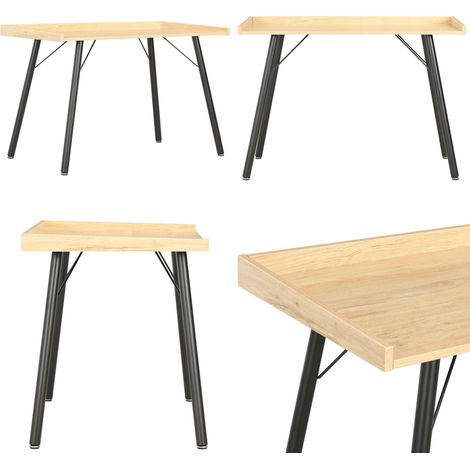 Bureau Chêne 90x50x79 cm - Bureau - Meuble De Bureau - Bureau D'ordinateur - Bureau Angle - Bureau Compact - Home & Living