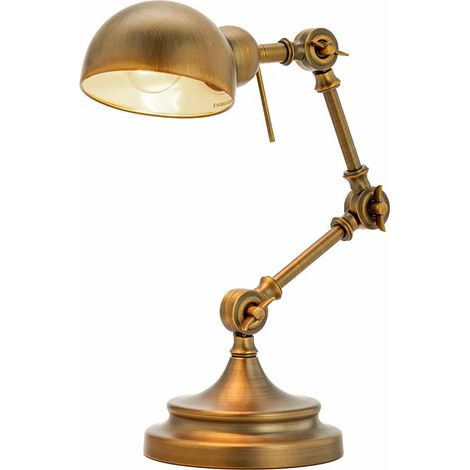 [NEUWERTIG] B-Ware Lindby Ellisen Schreibtischlampe Tischlampe Lampe Tischlampe E14 Metall Bronze