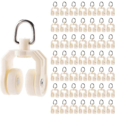 Rail de plafond pour rideaux, roulettes flexibles et pliables, rail coulissant en plastique pour rideaux (1/5)