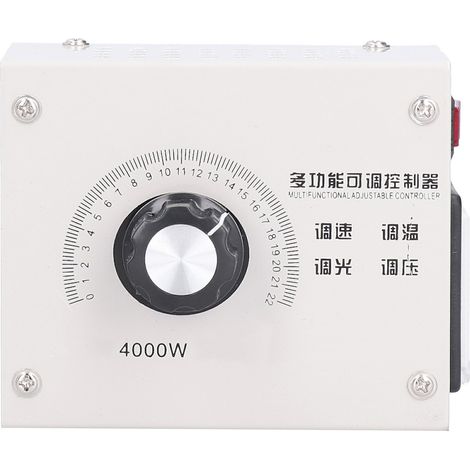 Variateur de tension SCR 4000 W avec contrôleur électronique à thyristor haute puissance, prise AC110/220VEU (1/5)