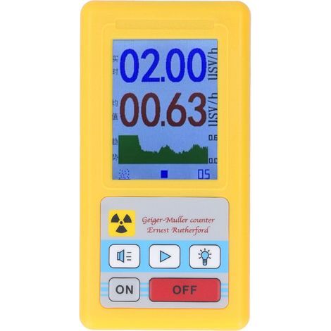 Detektor für nukleare Strahlung, digitaler LCD-Geigerzähler, Detektor für elektromagnetische Strahlung, Strahldatenmessgerät, hochpräziser professioneller Nuklearstrahlungszähler (1/5)