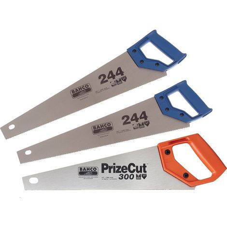 Bahco BAHWC24420TB Triple Saw Pack 2x BAH24422 550mm 7tpi + BAH30014 350mm 15tpi (1/2)
