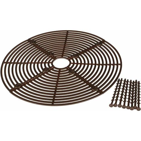Protection de pot en plastique avec grille anti-chatons, sans danger pour les pots de fleurs et préservant la terre. (1/5)
