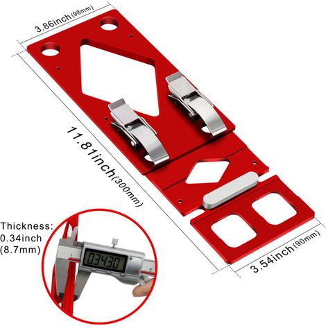 Butée d'angle pour rail de guidage, butée à 90° fraisée CNC avec guide de bord, compatible avec rail de guidage Makita, butée en aluminium Festool pour scies circulaires (1/3)