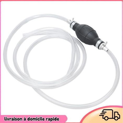 Pompe à Siphon - DILWE - Transfert Manuel - Tuyaux PVC 9mm - Efficace pour Carburant et Eau (1/4)