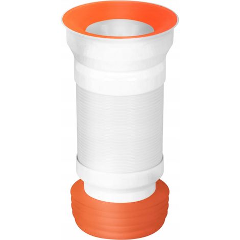 TUBO DE DESAGÜE PARA INODORO NIAGARA FLEXIBLE NARANJA