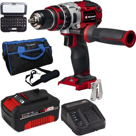Einhell TE-CD Brushless Cordless Combi Drill 18v Metal Chuck 1x 4ah Battery +Set (1/5)