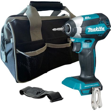Makita DTD153Z 18V LXT Lithium Brushless Impact Driver Bare + 12"" Black Tool Bag (1/4)