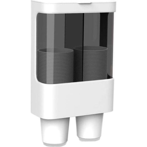 Distributeur de gobelets jetables à Fixation Murale, Distributeur de gobelets en Papier ou en Plastique, Distributeur de gobelets, porte-gobelet. (1/5)