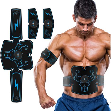 Stimulateur Abdominal Haofy ABS, Tonifiant Musculaire USB Rechargeable 6 Modes 10 Niveaux (1/5)