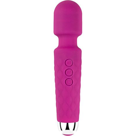 Massageur vibrant rouge L - 20 fréquences, 8 vitesses, étanche, rechargeable, faible bruit, baguette de massage pour femmes (1/5)