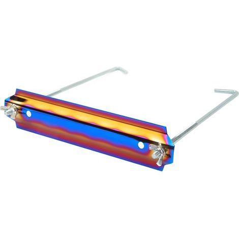 Batterie-Montagesatz, universelle Edelstahl-Querstange mit 8,7-Zoll-Stützstangen, gebranntes Blau (1/5)