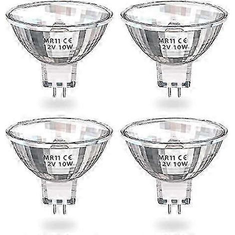 Ampoules halogènes MR11 10 W, ampoule halogène 12 V AC/DC, spot LED MR11 G4 GU4 à intensité variable, blanc chaud (1/5)
