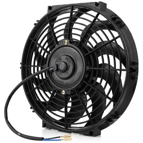 BUNTHAUS Ventilateur de refroidissement 12 poucesUltra fin noir80WFaible consommation d'énergieInstallation universelle pour moteur (1/5)