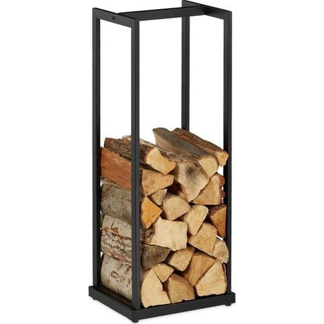 Wood stand in tall metal (1/5)