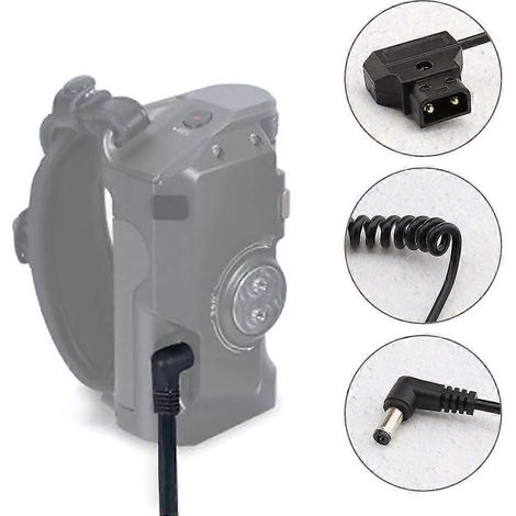 Câble d'alimentation coudé D-Tap vers DC5,5 x 2,1 mm pour caméras Bmcc et Bmpc (accessoire) (1/4)
