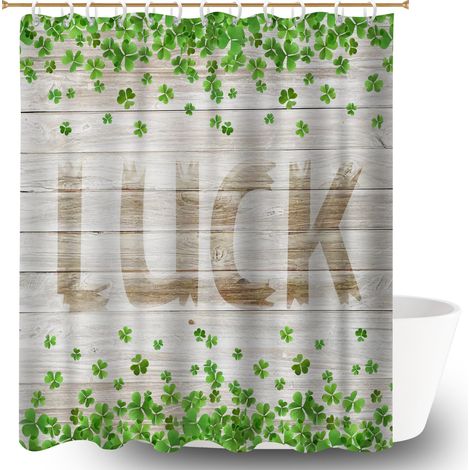 Rideau de bain imprimé polyester 180x180 poids aux ourlets voile de douche pour un moment de détente absolue (1/5)