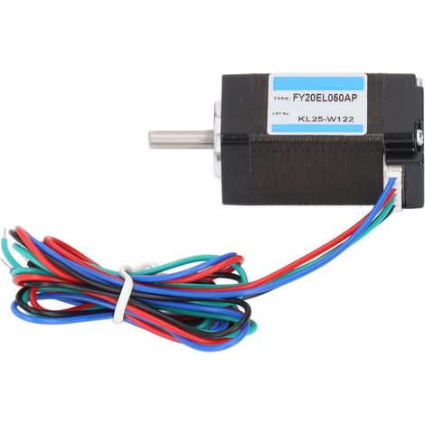 Moteur pas à pas biphasé 20 mm 0,5 A, angle de pas de 1,8°, 4 fils pour imprimante 3D et machine CNC (1/5)