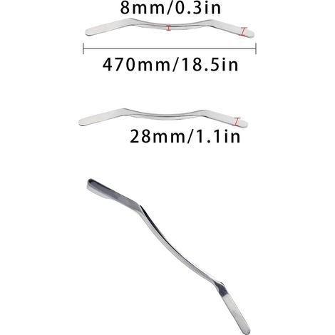 Outil Gua Sha, Outil de massage Gua Sha,Outil Guasha IASTM, Grattoir musculaire, Grattoir musculaire en acier inoxydable,Outil de grattage musculaire,8 mm,réduire et améliorer les douleurs musculaires
